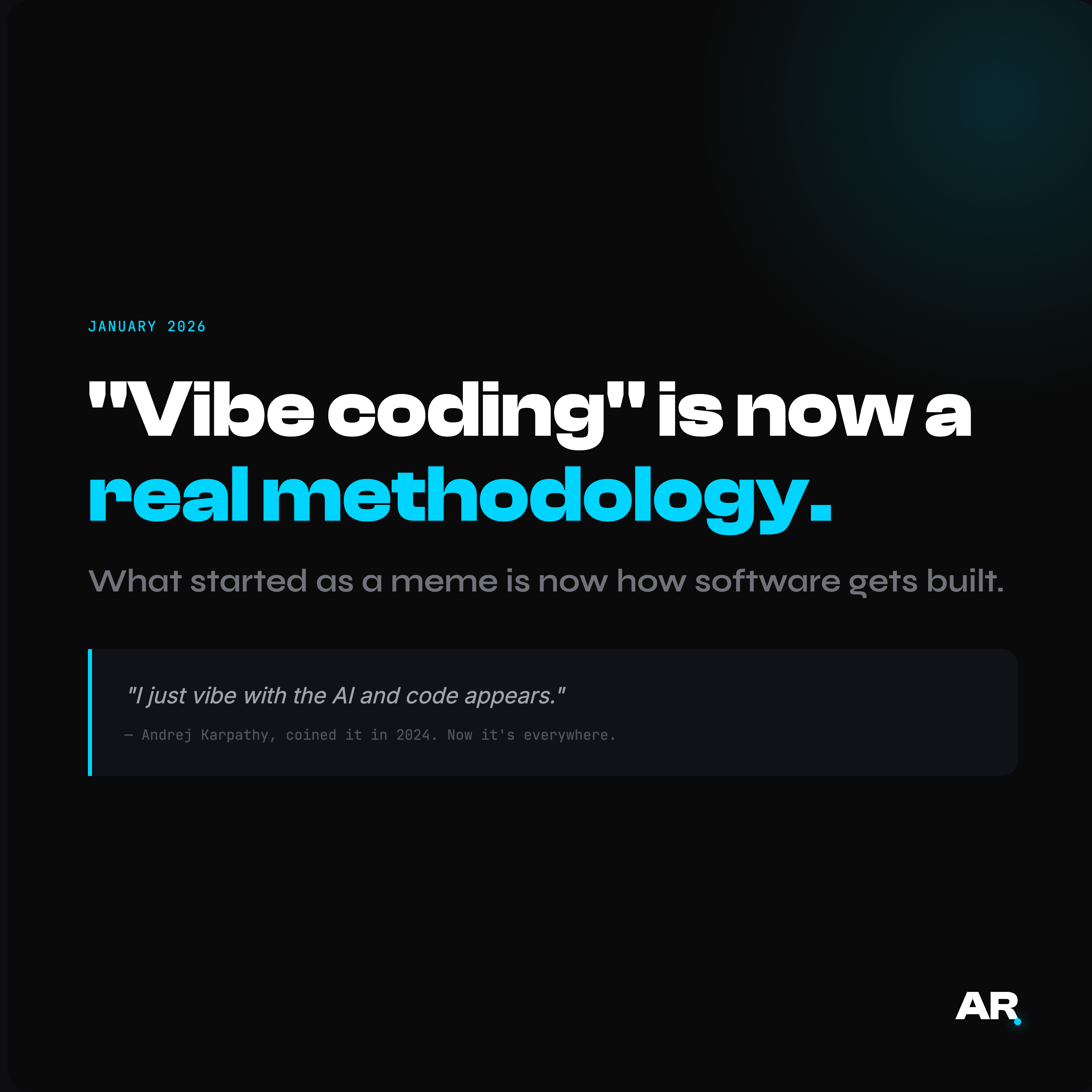 Vibe coding post